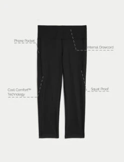 Go Move Cropped Gym Leggings -Marksandspencer Sale Store Go Move Cropped Gym Leggings 7