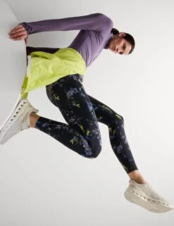 Go Train Printed High Waisted Gym Leggings -Marksandspencer Sale Store Go Train Printed High Waisted Gym Leggings 3