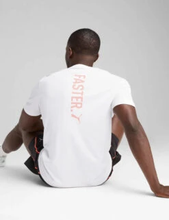 Puma Graphics Running Faster Crew Neck T-Shirt -Marksandspencer Sale Store Graphics Running Faster Crew Neck T Shirt 3