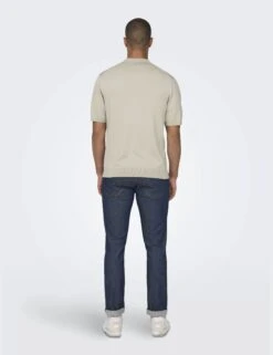 Only & Sons Half Zip Polo Shirt -Marksandspencer Sale Store Half Zip Polo Shirt 4