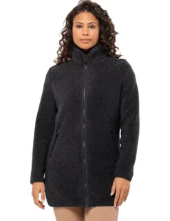 Jack Wolfskin High Curl High Neck Longline Fleece Jacket
