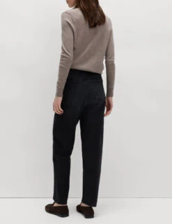 High Waisted Carrot Leg Ankle Grazer Jeans -Marksandspencer Sale Store High Waisted Carrot Leg Ankle Grazer Jeans 3