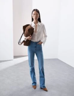 High Waisted Flared Jeans -Marksandspencer Sale Store High Waisted Flared Jeans 2