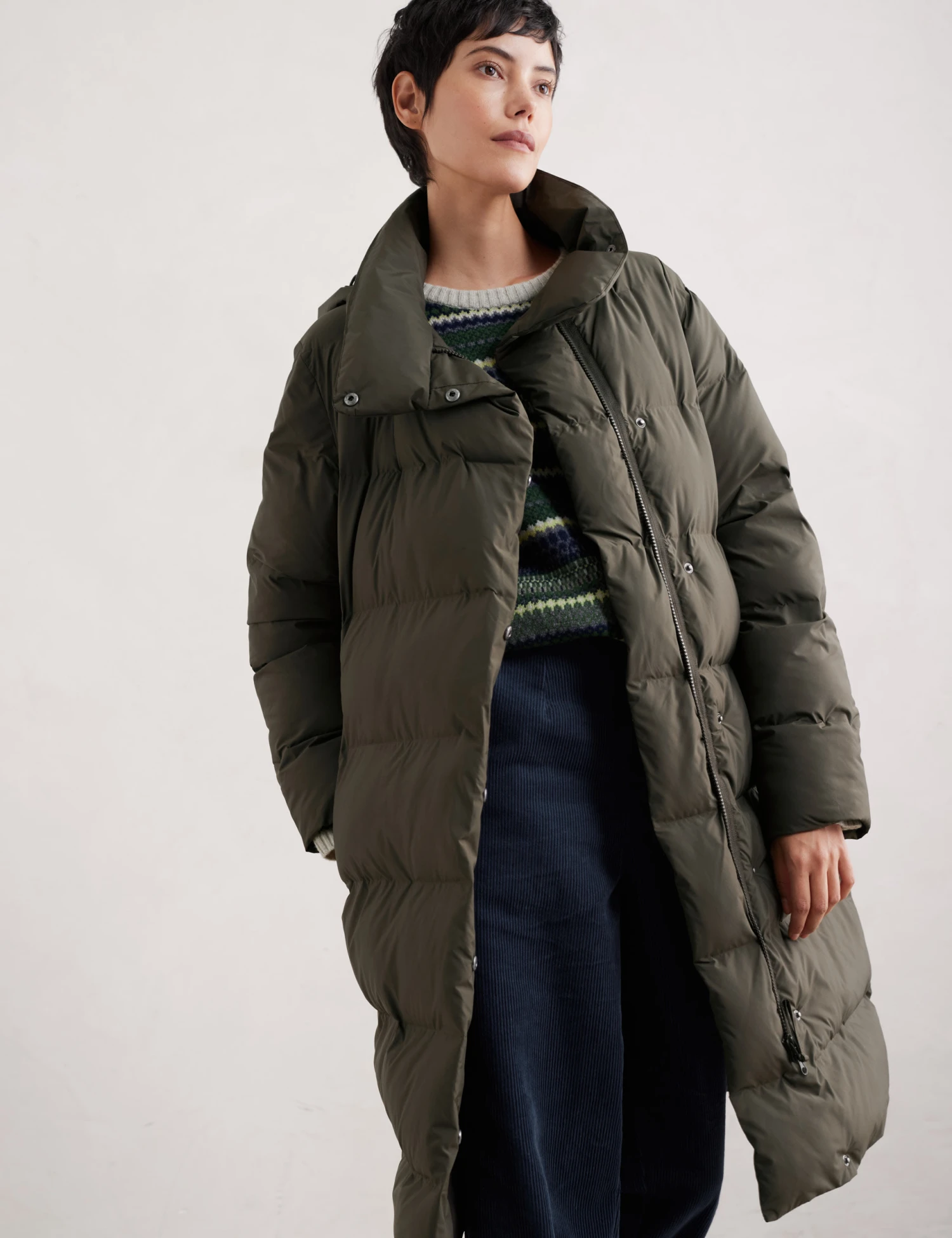 Hooded Longline Puffer Coat 4 Hooded Longline Puffer Coat - Image 4