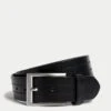 Italian Leather Rectangular Buckle Belt -Marksandspencer Sale Store Italian Leather Rectangular Buckle Belt