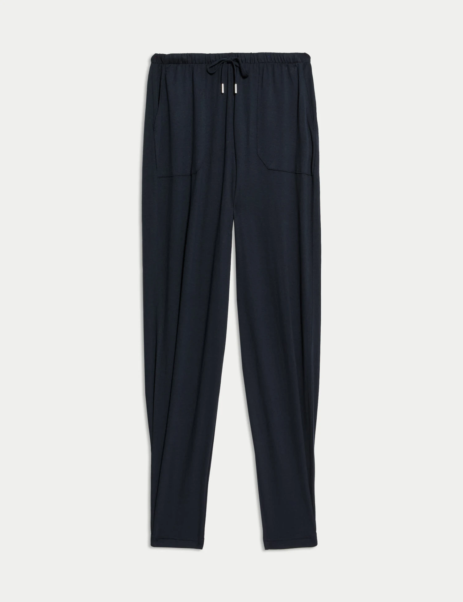 Jersey Drawstring Pintuck Tapered Trousers 2 Jersey Drawstring Pintuck Tapered Trousers - Image 2