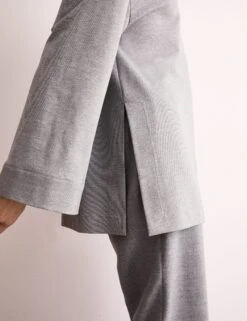 Jaeger Jersey Funnel Neck Split Hem Relaxed Jumper -Marksandspencer Sale Store Jersey Funnel Neck Split Hem Relaxed Jumper 4