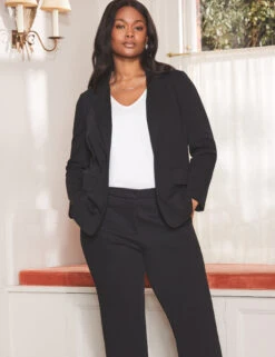 Jersey Relaxed Single Breasted Blazer 17 Jersey Relaxed Single Breasted Blazer -Marksandspencer Sale Store Jersey Relaxed Single Breasted Blazer 3