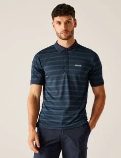 Regatta Kildra Striped Tipped Polo Shirt -Marksandspencer Sale Store Kildra Striped Tipped Polo Shirt 2