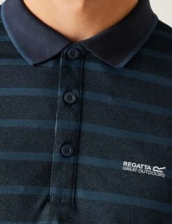 Regatta Kildra Striped Tipped Polo Shirt -Marksandspencer Sale Store Kildra Striped Tipped Polo Shirt 4