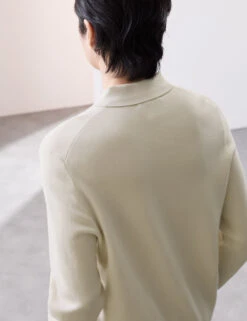 Knitted Polo Shirt -Marksandspencer Sale Store Knitted Polo Shirt 2