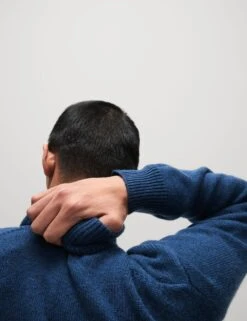 Lambswool Blend Funnel Neck Half Zip Jumper -Marksandspencer Sale Store Lambswool Blend Funnel Neck Half Zip Jumper 3