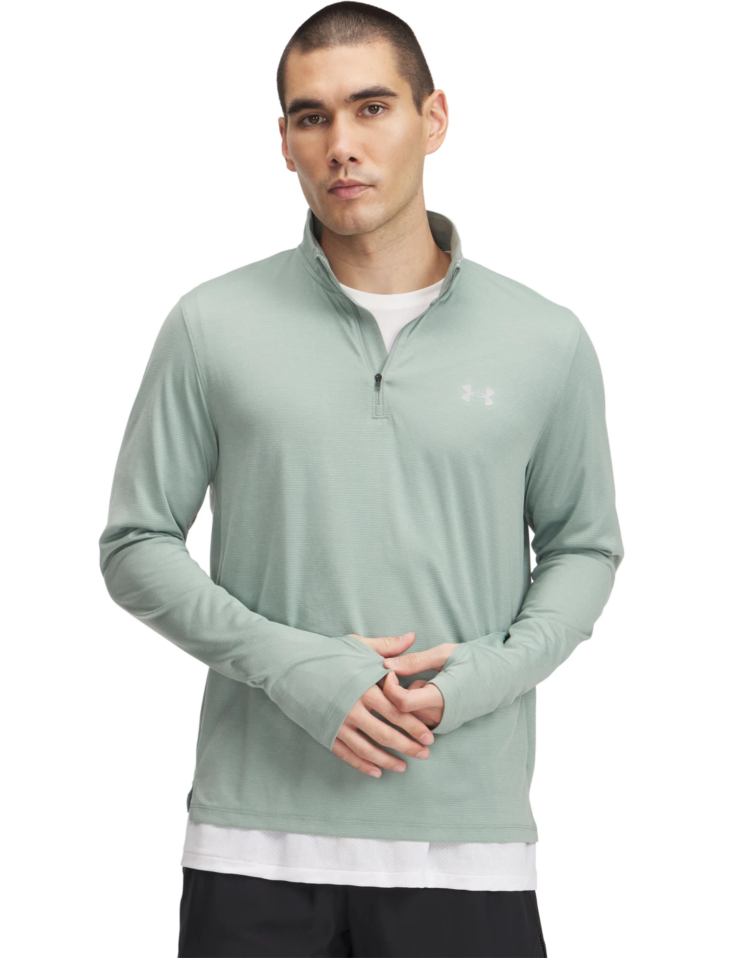 Under Armour Launch Funnel Neck Half Zip Sweatshirt 1 Under Armour Launch Funnel Neck Half Zip Sweatshirt