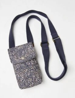 Leaf Print Cross Body Phone Bag