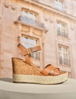 Dune London Leather Ankle Strap Wedge Sandals -Marksandspencer Sale Store Leather Ankle Strap Wedge Sandals 6