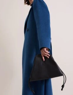 Leather-Blend Drawstring Bag -Marksandspencer Sale Store Leather Blend Drawstring Bag 2