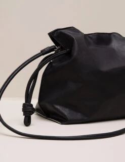 Leather-Blend Drawstring Bag -Marksandspencer Sale Store Leather Blend Drawstring Bag 5