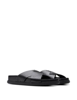 Clarks Leather Crossover Sliders -Marksandspencer Sale Store Leather Crossover Sliders 2