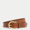 Leather Embellished Waist Belt -Marksandspencer Sale Store Leather Embellished Waist Belt