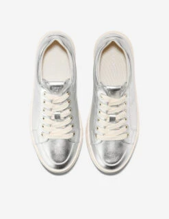 Cole Haan Leather Lace Up Metallic Platform Trainers -Marksandspencer Sale Store Leather Lace Up Metallic Platform Trainers 4