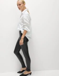 Leather Look Leggings 18 Leather Look Leggings -Marksandspencer Sale Store Leather Look Leggings 5