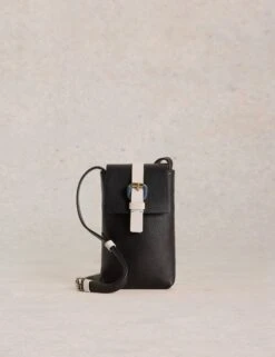 WHITE STUFF Leather Magnetic Phone Bag