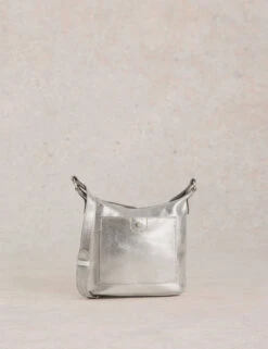WHITE STUFF Leather Metallic Cross Body Bag