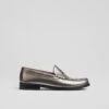 Leather Metallic Slip On Flatform Loafers -Marksandspencer Sale Store Leather Metallic Slip On Flatform Loafers