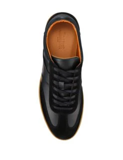 Jones Bootmaker Leather Mixed Texture Lace Up Trainers -Marksandspencer Sale Store Leather Mixed Texture Lace Up Trainers 2