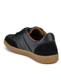 Jones Bootmaker Leather Mixed Texture Lace Up Trainers -Marksandspencer Sale Store Leather Mixed Texture Lace Up Trainers 4