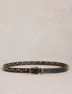 WHITE STUFF Leather Studded Jeans Belt