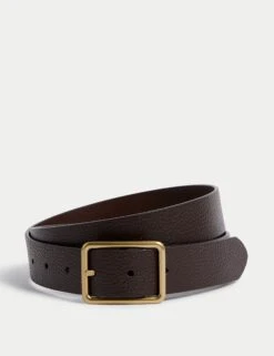 Leather Textured Casual Belt