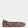 Leopard Print Slip On Flat Ballet Pumps -Marksandspencer Sale Store Leopard Print Slip On Flat Ballet Pumps
