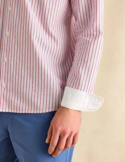 Joules Lightweight Pure Cotton Striped Oxford Shirt -Marksandspencer Sale Store Lightweight Pure Cotton Striped Oxford Shirt 5