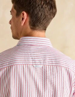 Joules Lightweight Pure Cotton Striped Oxford Shirt -Marksandspencer Sale Store Lightweight Pure Cotton Striped Oxford Shirt 6