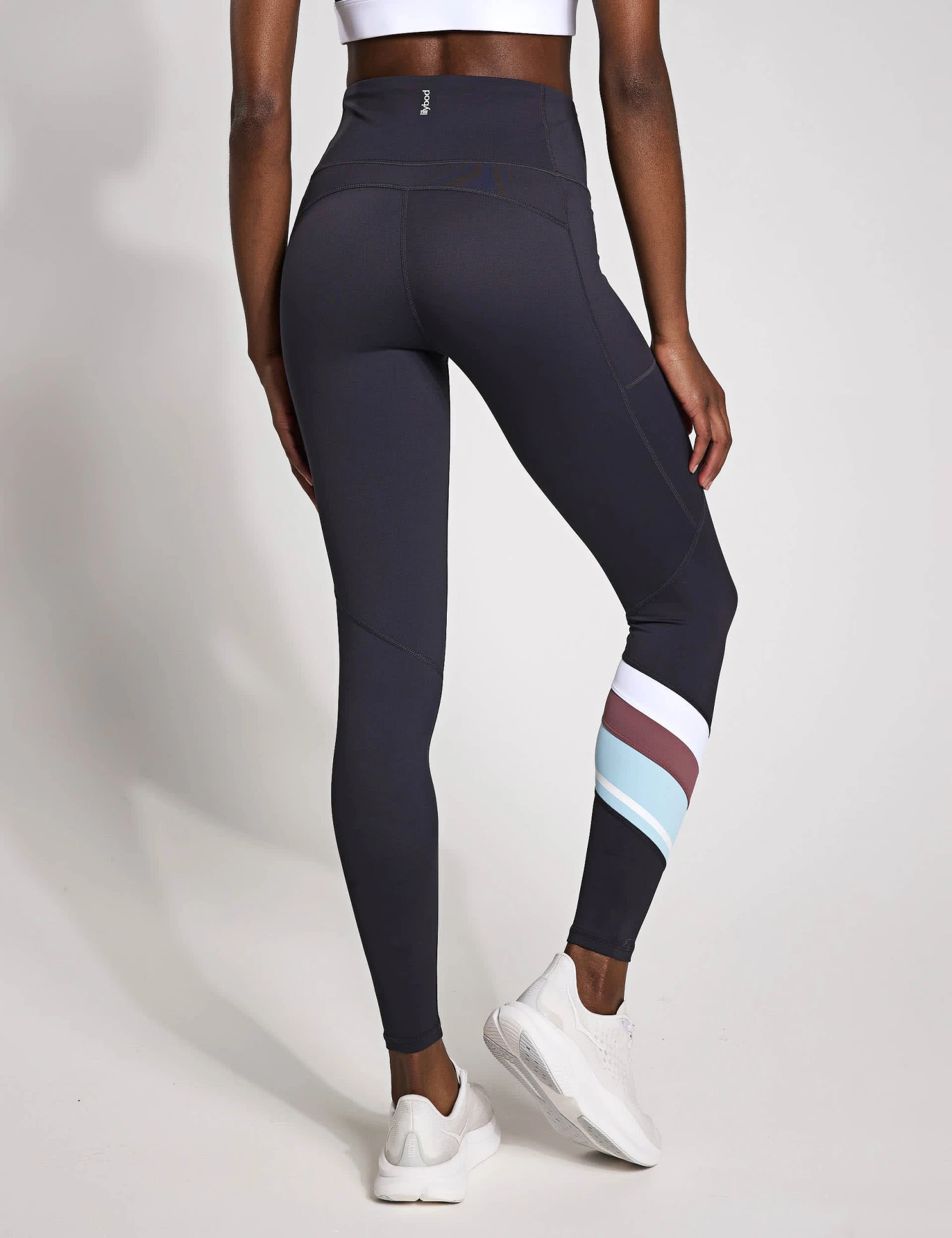 Limitless Striped High Waisted Leggings 2 Limitless Striped High Waisted Leggings - Image 2