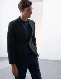 Linen Blend Check Blazer -Marksandspencer Sale Store Linen Blend Check Blazer 6