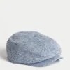 Linen Rich Checked Baker Boy Hat 7 Linen Rich Checked Baker Boy Hat -Marksandspencer Sale Store Linen Rich Checked Baker Boy Hat