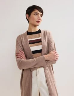 Linen Rich Longline Cardigan -Marksandspencer Sale Store Linen Rich Longline Cardigan 2