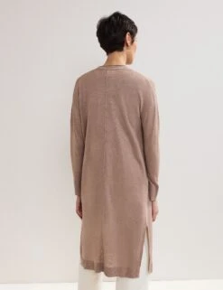 Linen Rich Longline Cardigan -Marksandspencer Sale Store Linen Rich Longline Cardigan 4