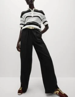 Linen Rich Wide Leg Trousers 15 Linen Rich Wide Leg Trousers -Marksandspencer Sale Store Linen Rich Wide Leg Trousers 4