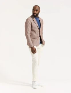 Scotch & Soda Linen And Cotton Blend Blazer -Marksandspencer Sale Store Linen and Cotton Blend Blazer 5