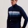 Ted Baker Longman Ombre Detail Half Zip Sweatshirt -Marksandspencer Sale Store Longman Ombre Detail Half Zip Sweatshirt