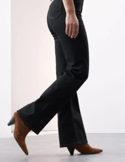 Lyocell Blend High Waisted Flared Jeans -Marksandspencer Sale Store Lyocell Blend High Waisted Flared Jeans 2