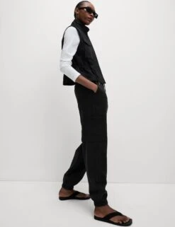 Lyocell Rich Joggers With Cotton & Linen