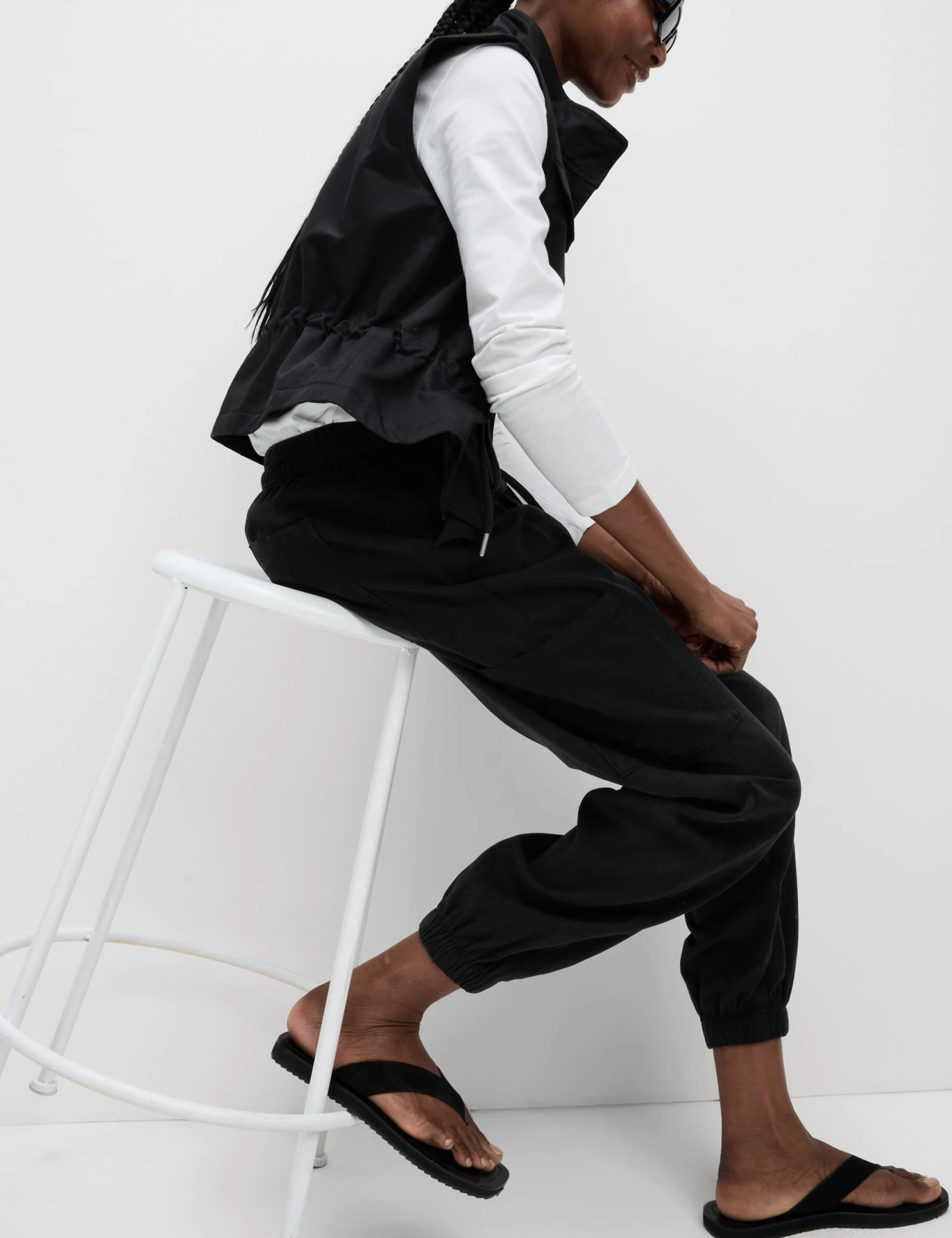 Lyocell Rich Joggers With Cotton & Linen 4 Lyocell Rich Joggers With Cotton & Linen - Image 4