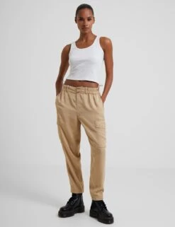 French Connection Pure Tencel™ Cargo Straight Leg Trousers