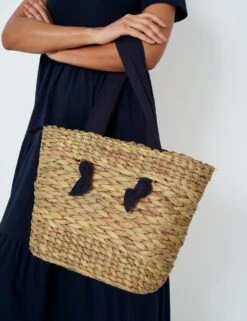 Straw Woven Tote Bag