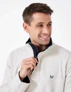 Pure Cotton Funnel Neck Half Zip Sweatshirt -Marksandspencer Sale Store MS 10 T19 8117S L4 X EC 2