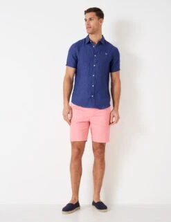 Pure Linen Oxford Shirt 8 Pure Linen Oxford Shirt -Marksandspencer Sale Store MS 10 T19 8125S E2 X EC 1